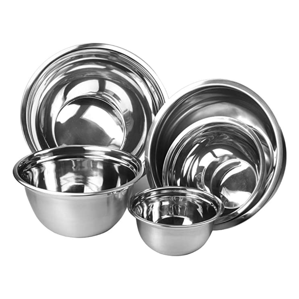 Juego de 4 Bowls para Cocina Bowl de Acero Inoxidable Repostería