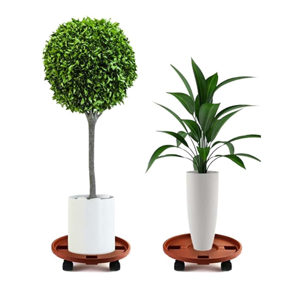 Base con Ruedas Soporte de Maceta Jarrón 29 cm
