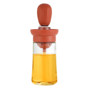 Botella Dispensador de Aceite con Cepillo de Silicona para Cocina