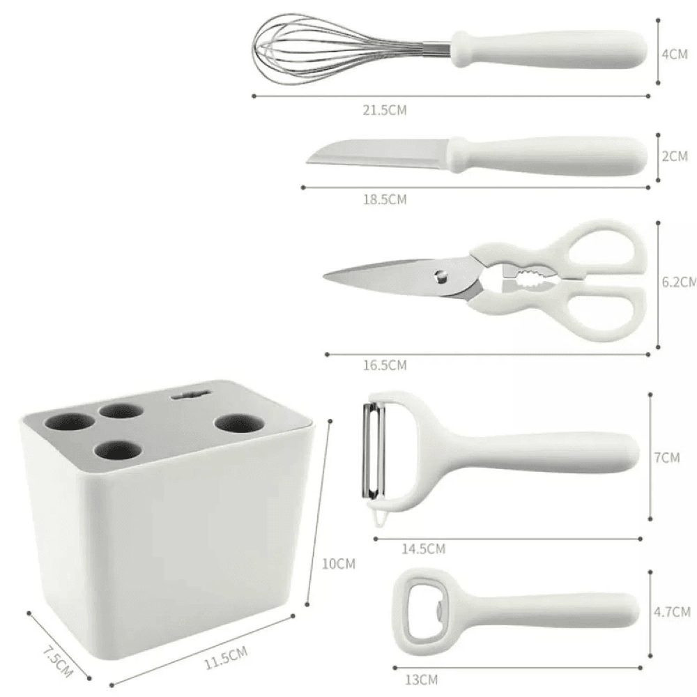 Juego de Utensilios de Cocina con Soporte 6 piezas - Imagen 8