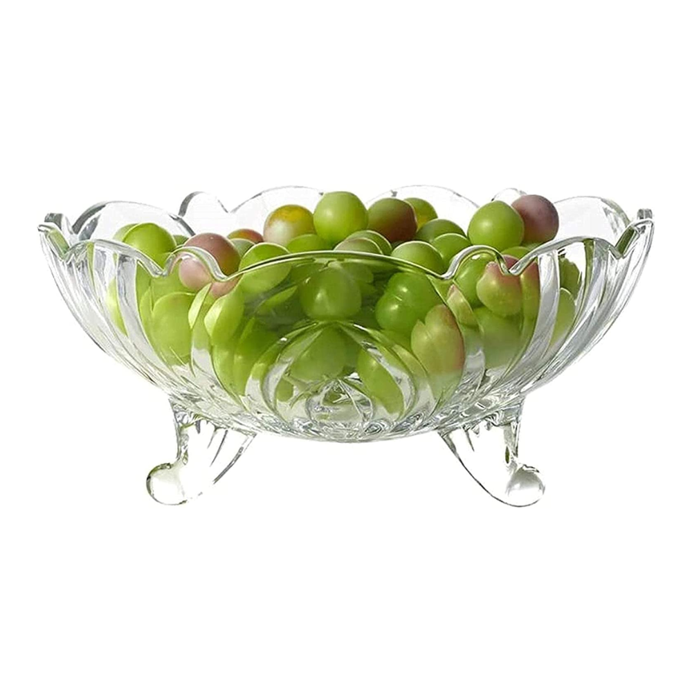 Frutero de Vidrio Frutero de Cristal Tazón Elegante para frutas
