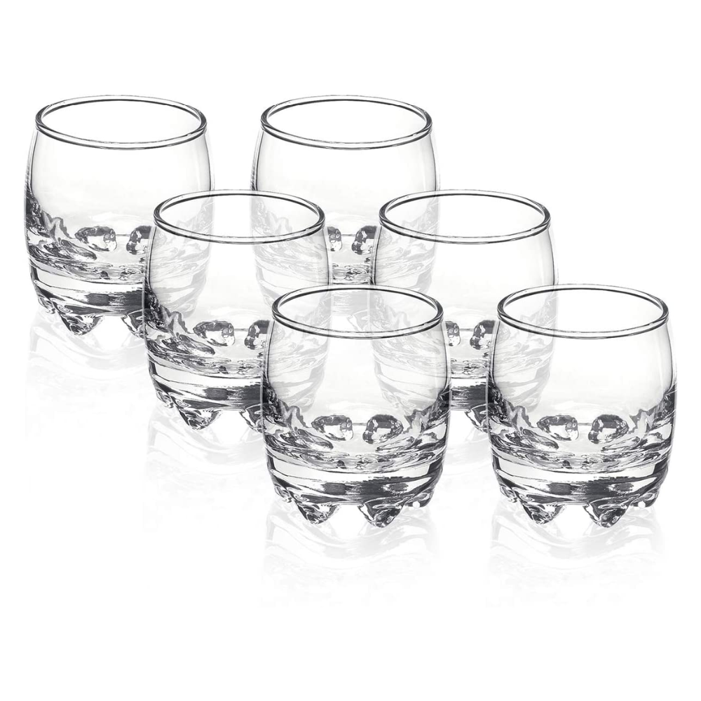 Juego de 6 Vasos Tequileros Muela Vidrio - Imagen 5