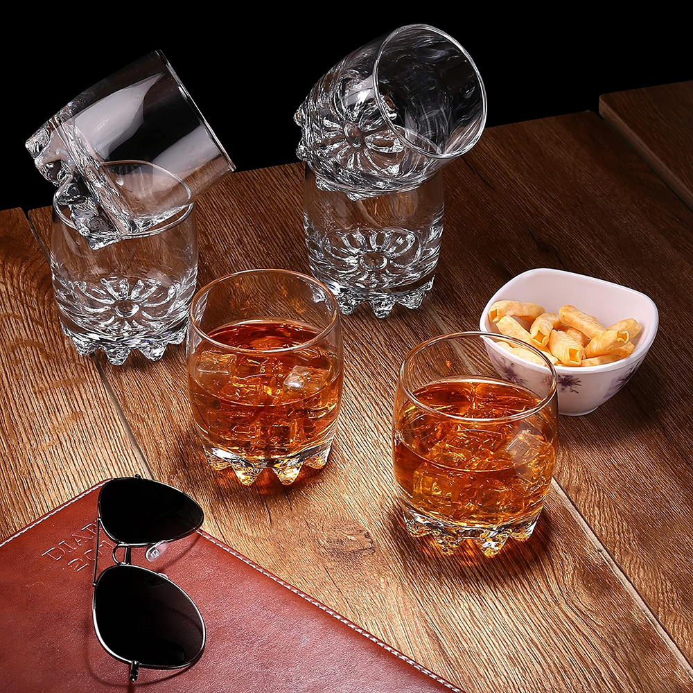 Juego de 6 Vasos Tequileros Muela Vidrio - Imagen 2