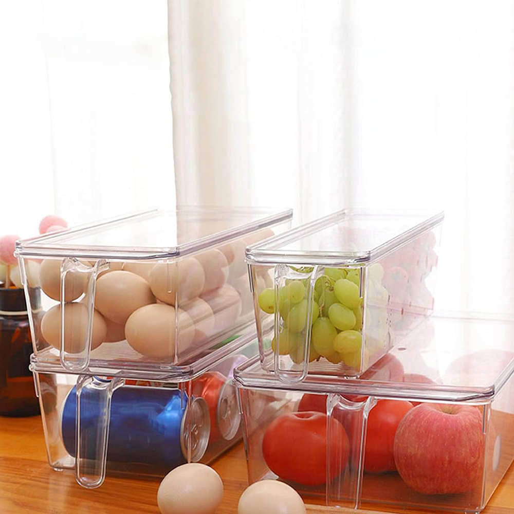 Organizador de Refrigerador Multiusos con Asa y Tapa Grande - Imagen 2
