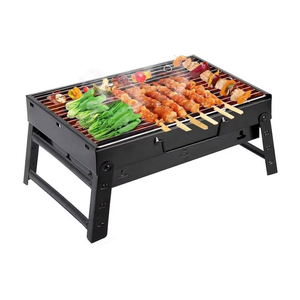 Parrilla a Carbón Plegable Portátil Picnic Jardín Terraza Camping