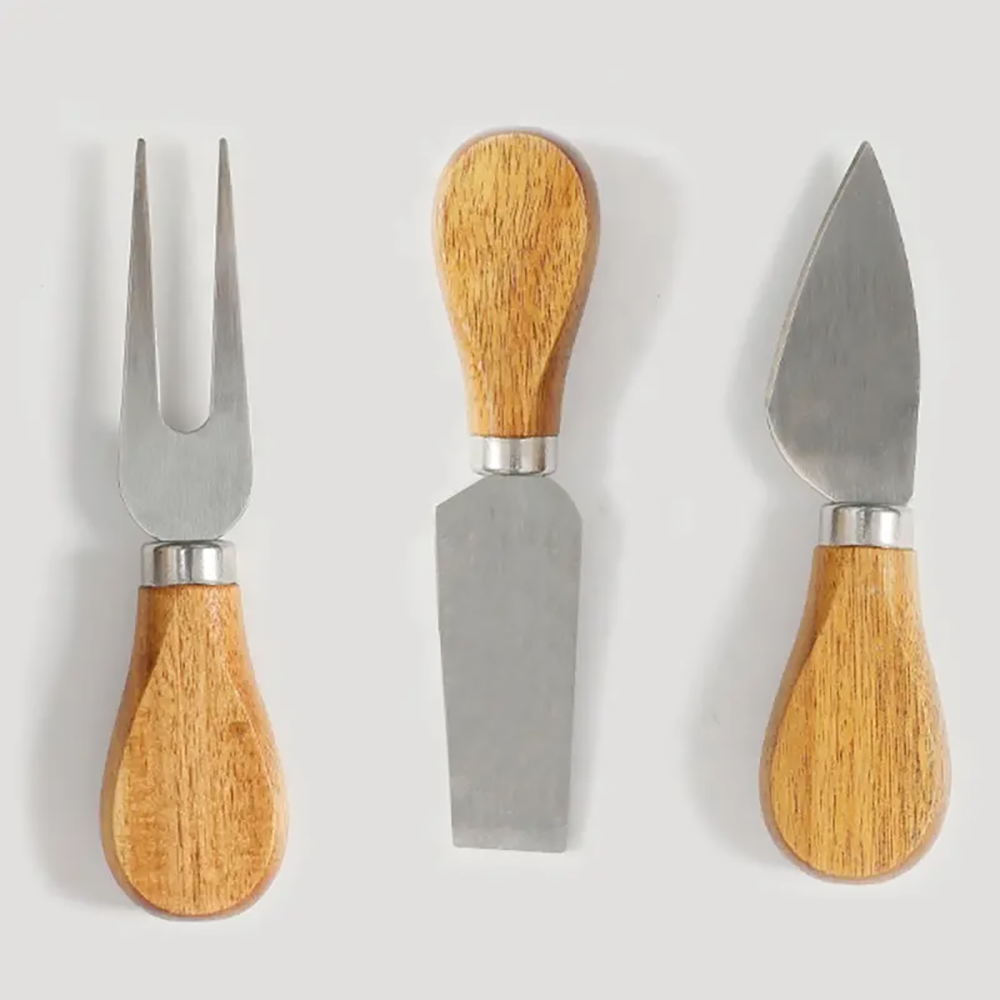 Tabla para Quesos de Madera con Utensilios - Imagen 3