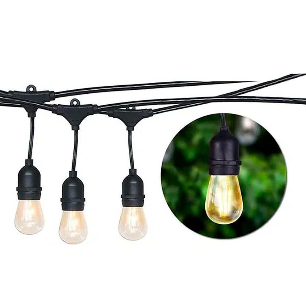 Guirnalda cadena de Luces de exterior decorativa para jardín 10mt