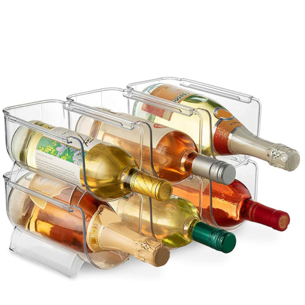 Soporte organizador de plástico para botellas de agua y refrigerador - Imagen 5