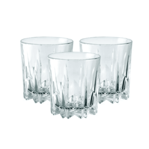 Set de 6 Vasos Whiskero de Vidrio Liso 270ml