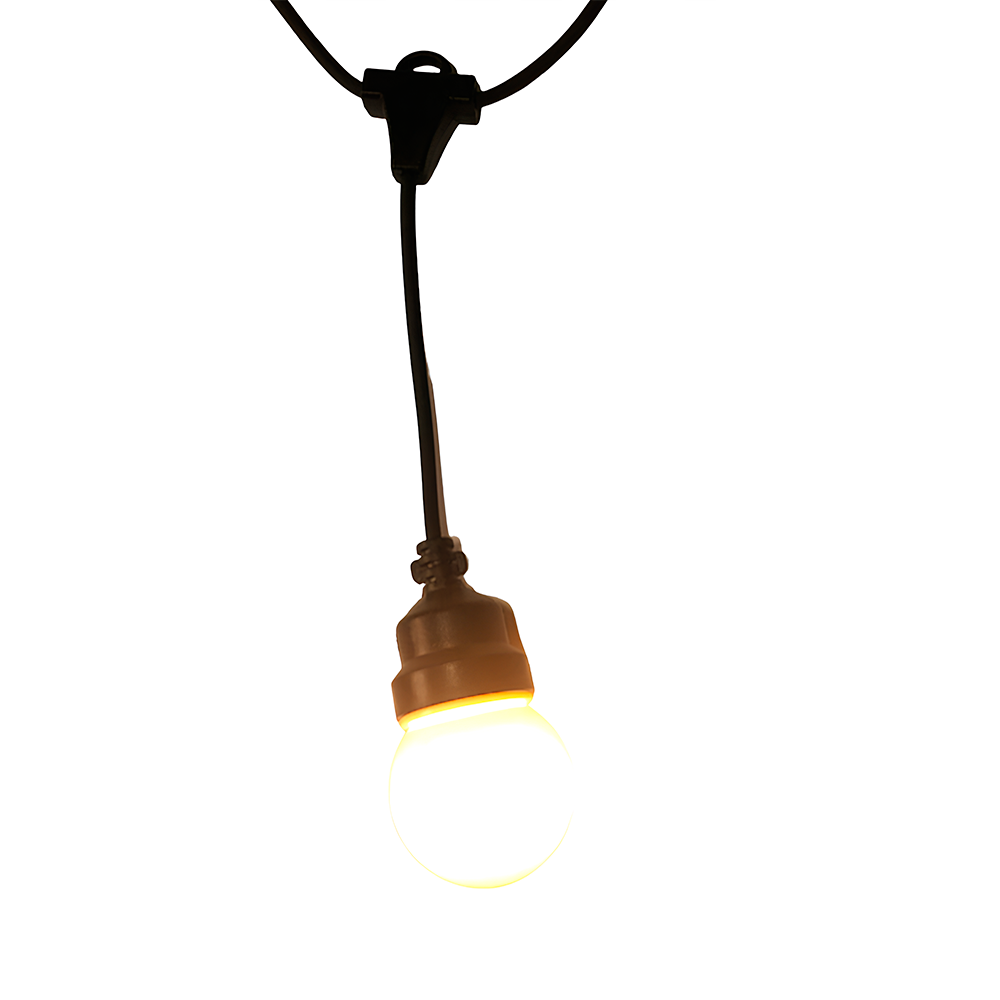 Guirnalda de Luces bombillas Blancas para Exterior Decorativa 5mt - Imagen 3