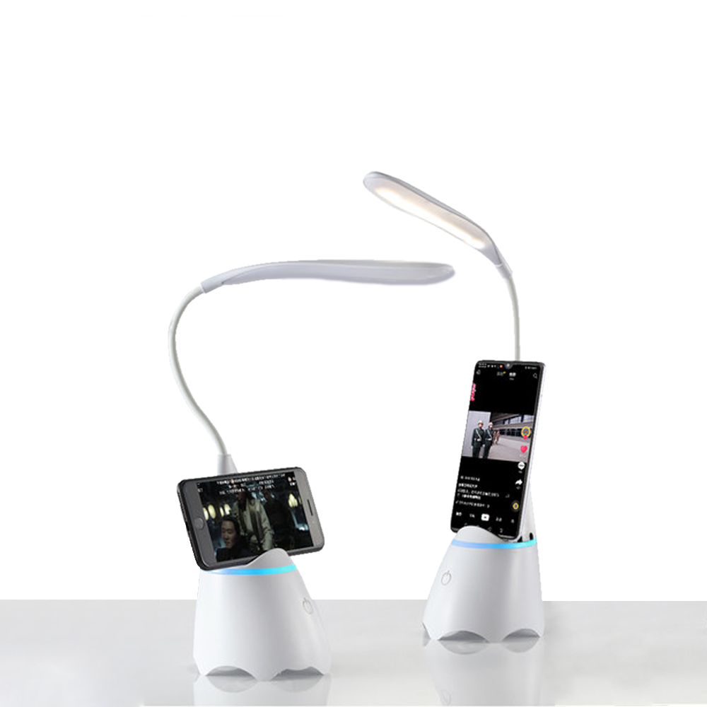 Lámpara Led Inalámbrica con Bluetooth Porta Celular