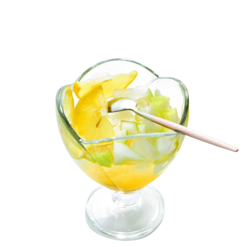 Set de 6 Copas de Vidrio para Postre Helado Forma de flor 105ml