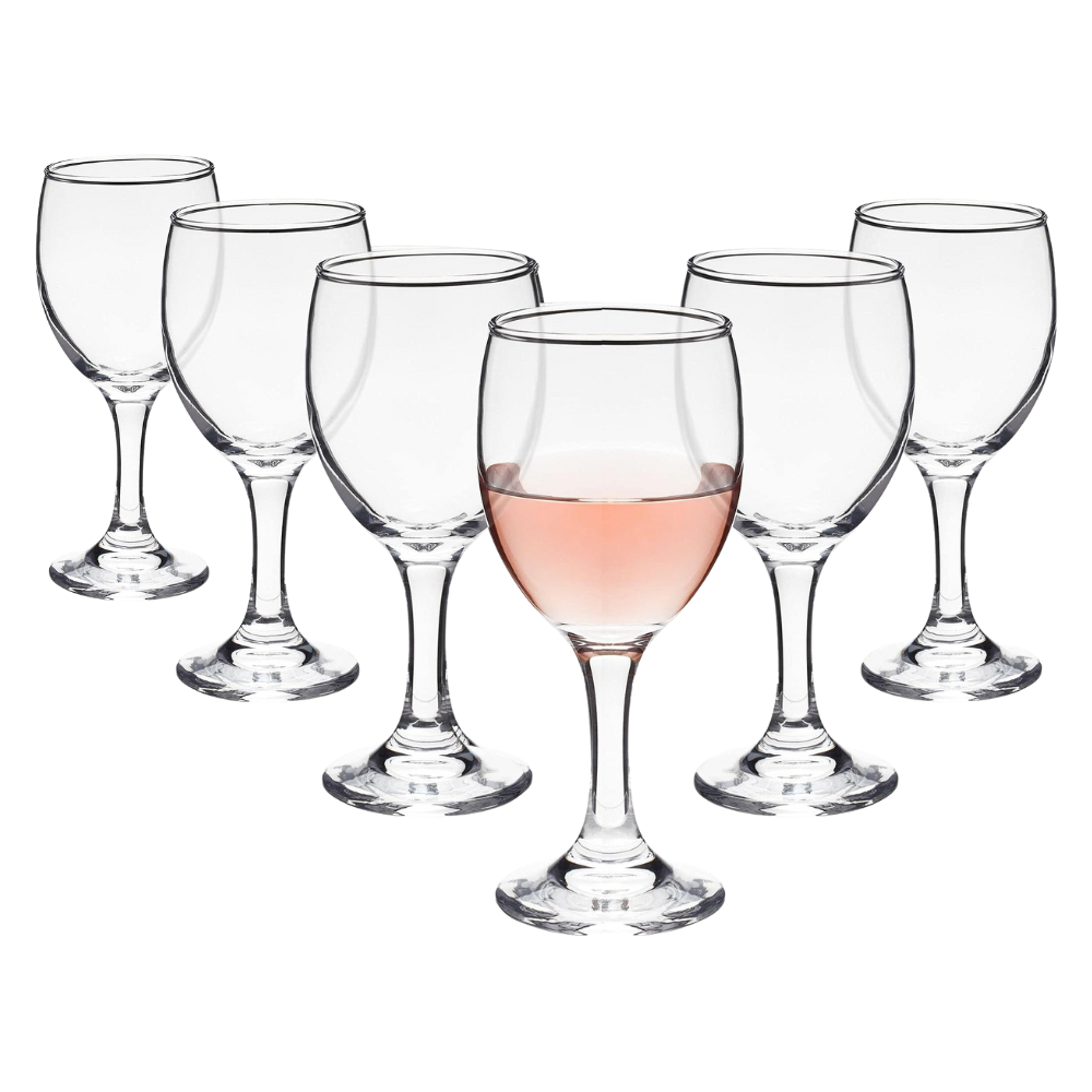 Set de 6 Copas para Vino de Vidrio 330ml