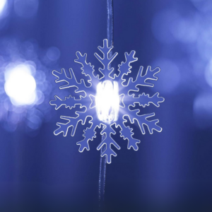 Luces Led Copo de Nieve Guirnalda de Decoración Navidad