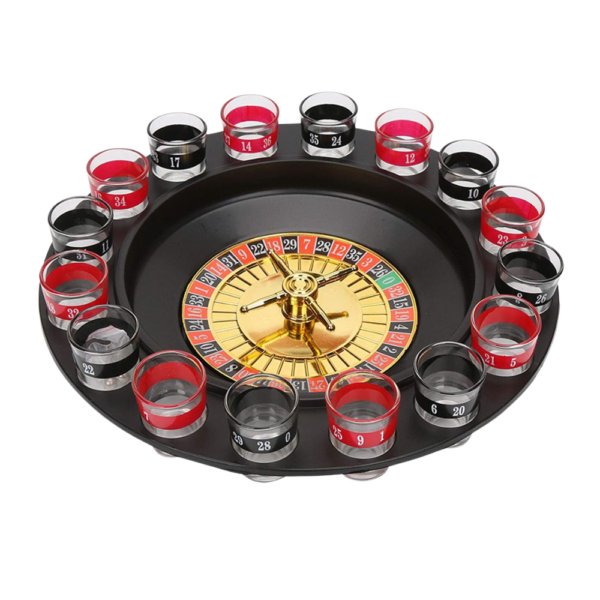 Juego Ruleta giratoria Shot de tragos 16 jugadores