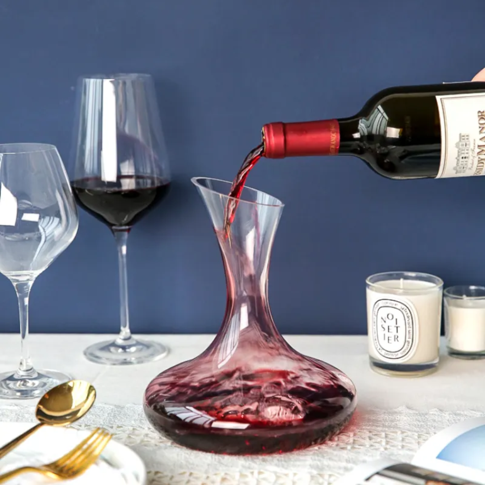 Decantador Jarra de Vidrio para Vino con Asa