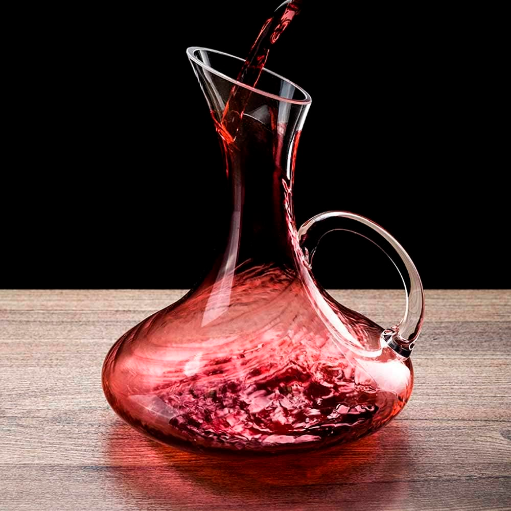 Decantador Jarra de Vidrio para Vino con Asa