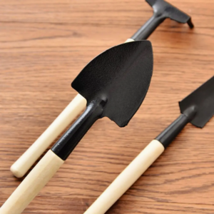 Set 3 Mini Herramientas para Jardinería Mango Madera