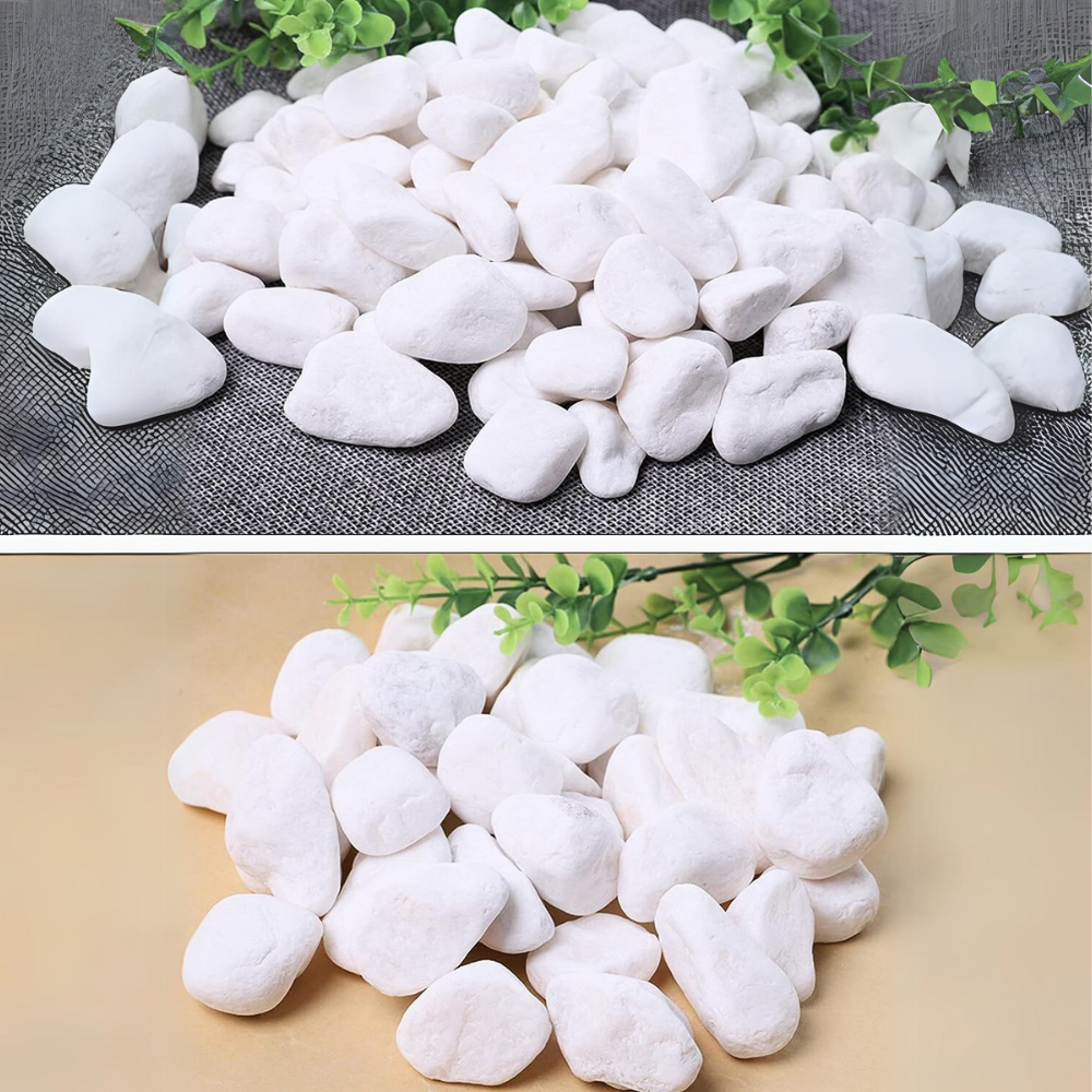 Piedras Blancas Decorativas Grava Natural