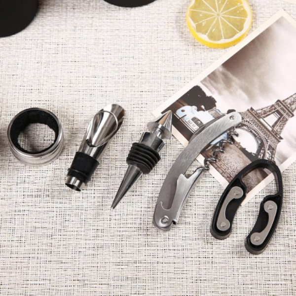 Set de 5 Herramientas Saca Corcho para Botella de Vino