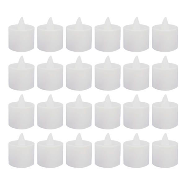 Luces de Vela Led de Plástico para Decoración 24 unds