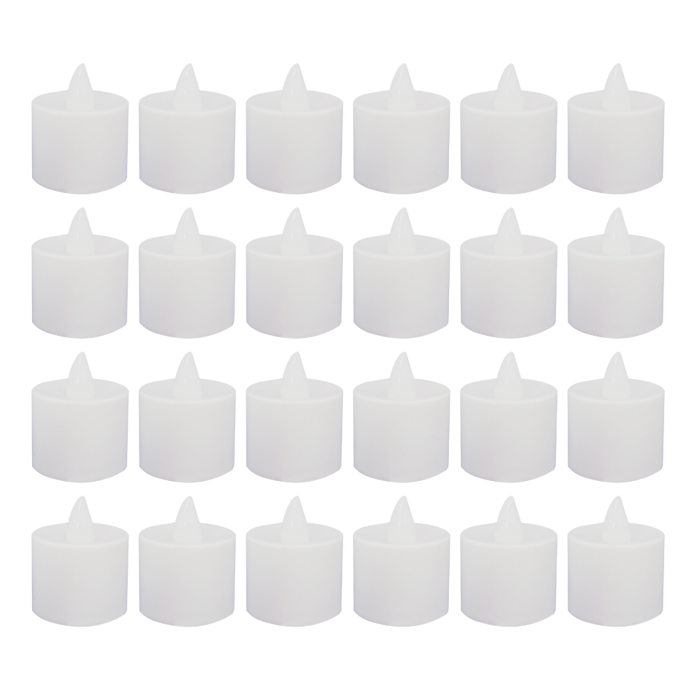 Luces de Vela Led de Plástico para Decoración 24 unds