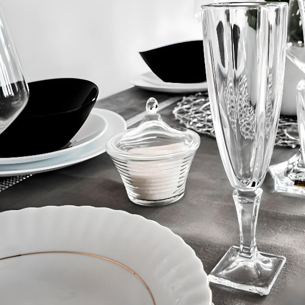 Set de 6 Copas Champagne Forma Flauta 140ml - Imagen 2