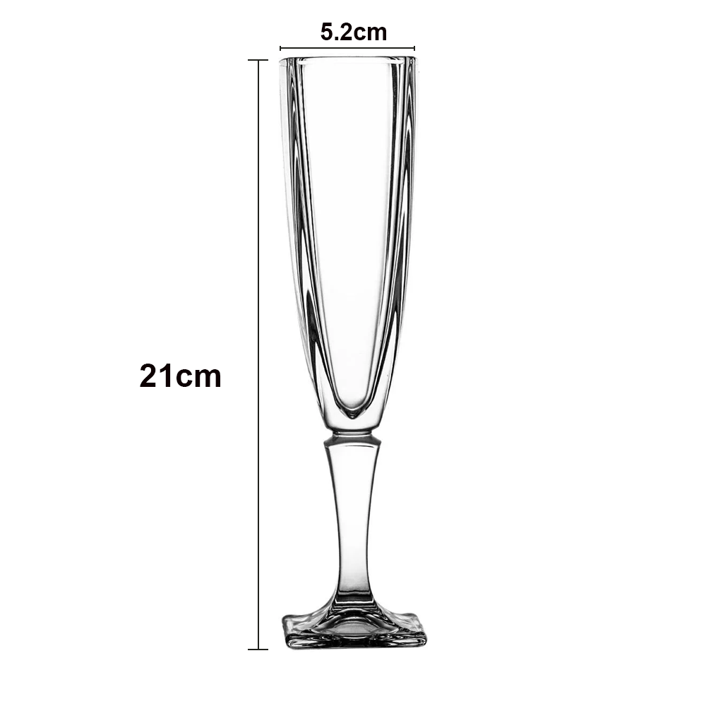 Set de 6 Copas Champagne Forma Flauta 140ml - Imagen 5