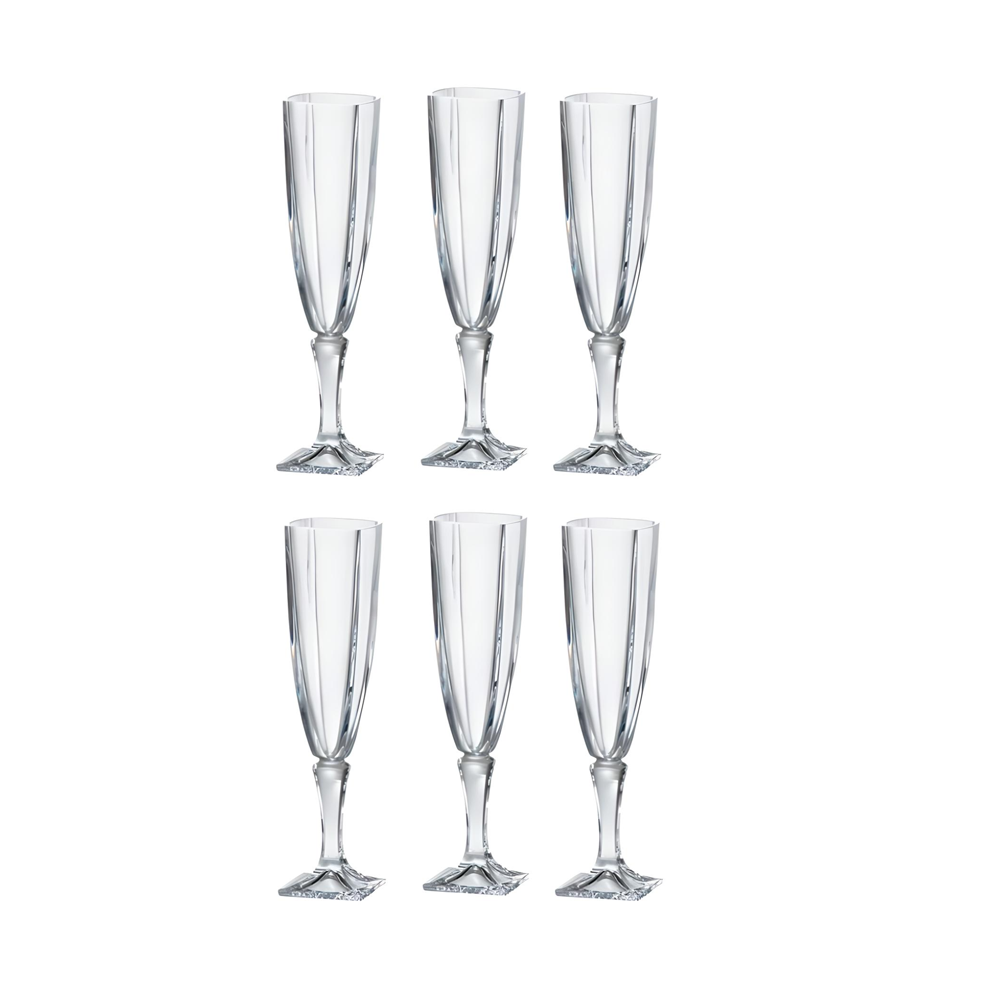 Set de 6 Copas Champagne Forma Flauta 140ml - Imagen 4