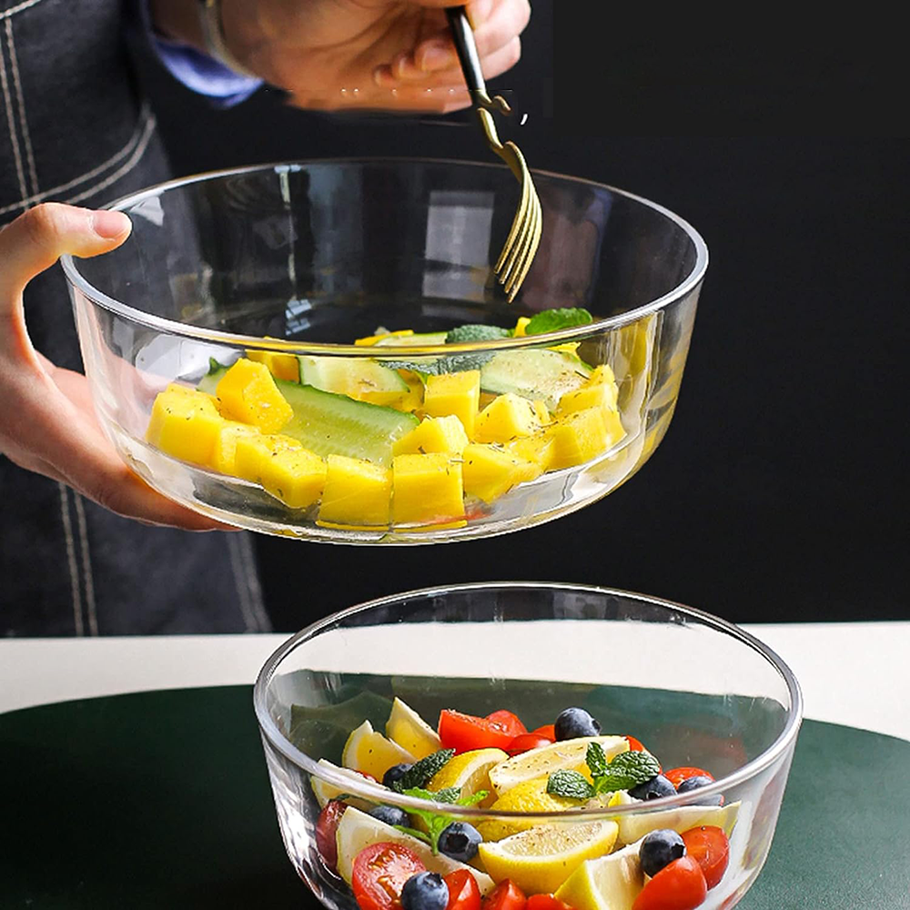 Set de 4 Tazones Bowls Ensaladera de Vidrio 1200 ml - Imagen 3