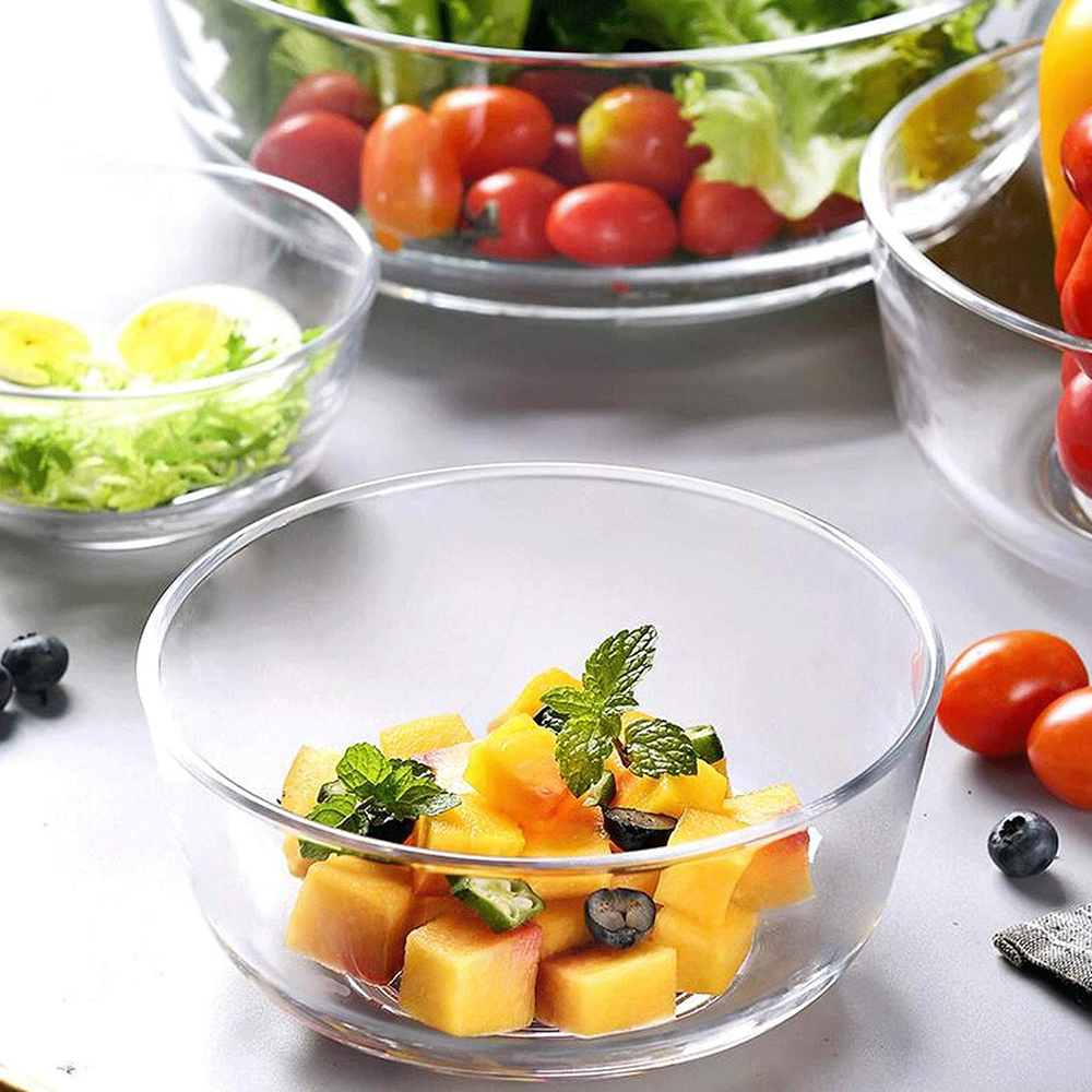 Set de 4 Tazones Bowls Ensaladera de Vidrio 1200 ml - Imagen 2