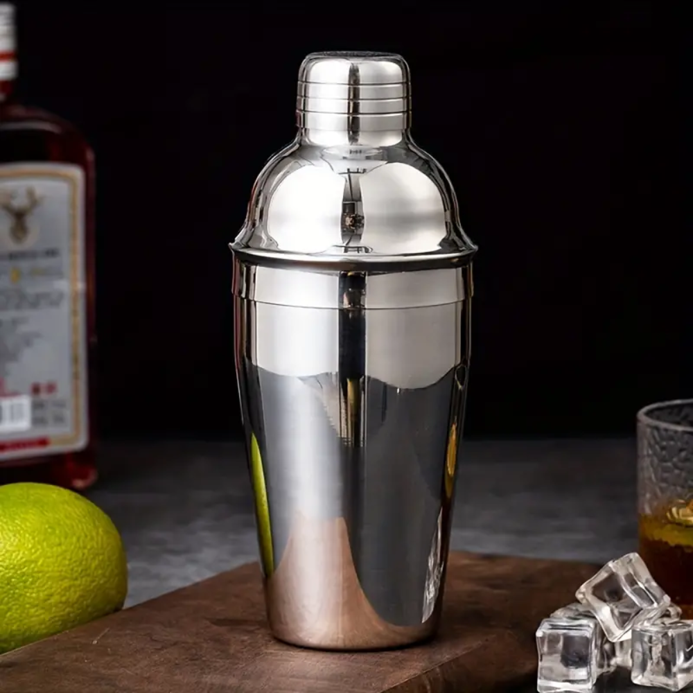 Coctelera para Bar de Acero Inoxidable 3 Cuerpos Plata - Imagen 3