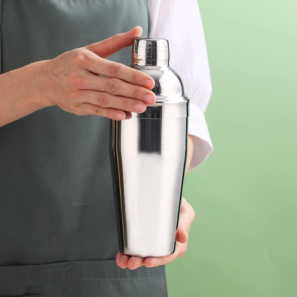 Coctelera para Bar de Acero Inoxidable 3 Cuerpos Plata - Imagen 6