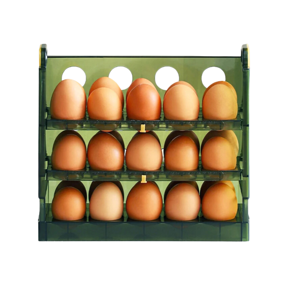 Estante de Almacenamiento Porta Huevos 3 Niveles