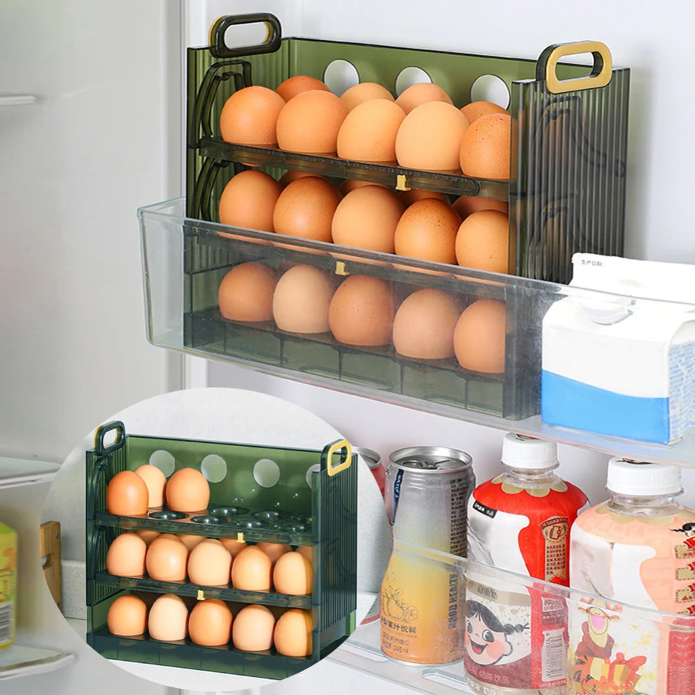 Estante de Almacenamiento Porta Huevos 3 Niveles - Imagen 3
