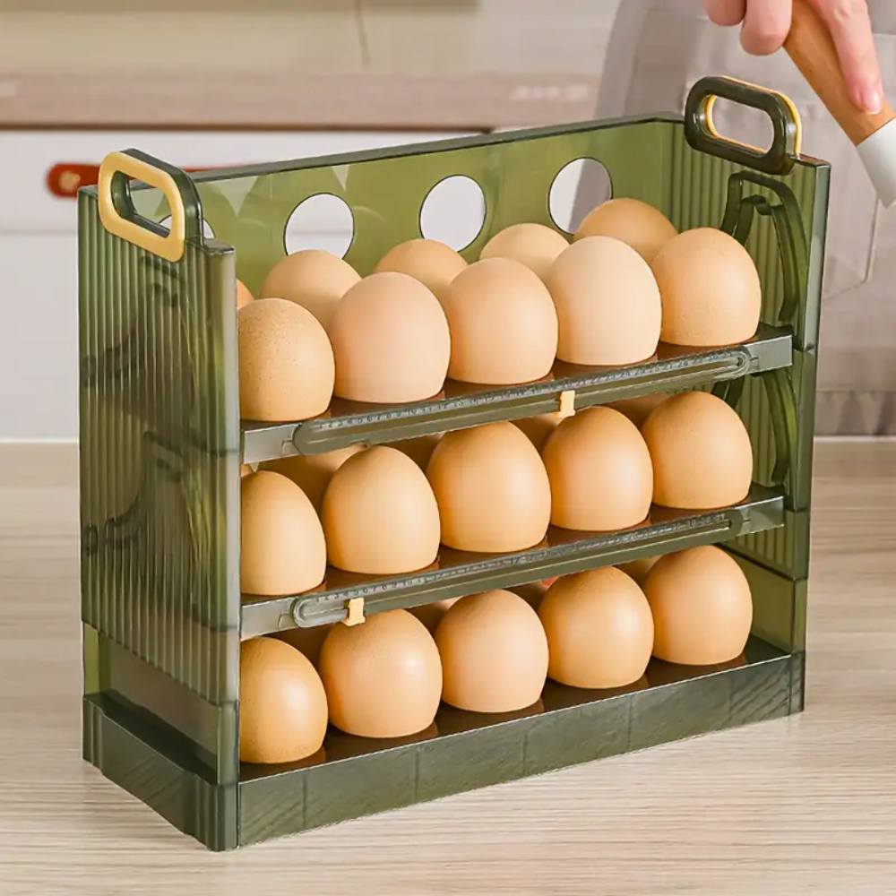 Estante de Almacenamiento Porta Huevos 3 Niveles - Imagen 4