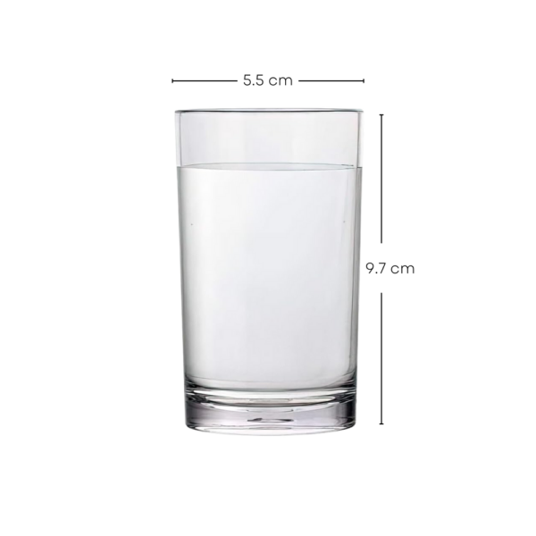 Juego de 6 Vasos Lisos de Vidrio 135 ml - Imagen 5
