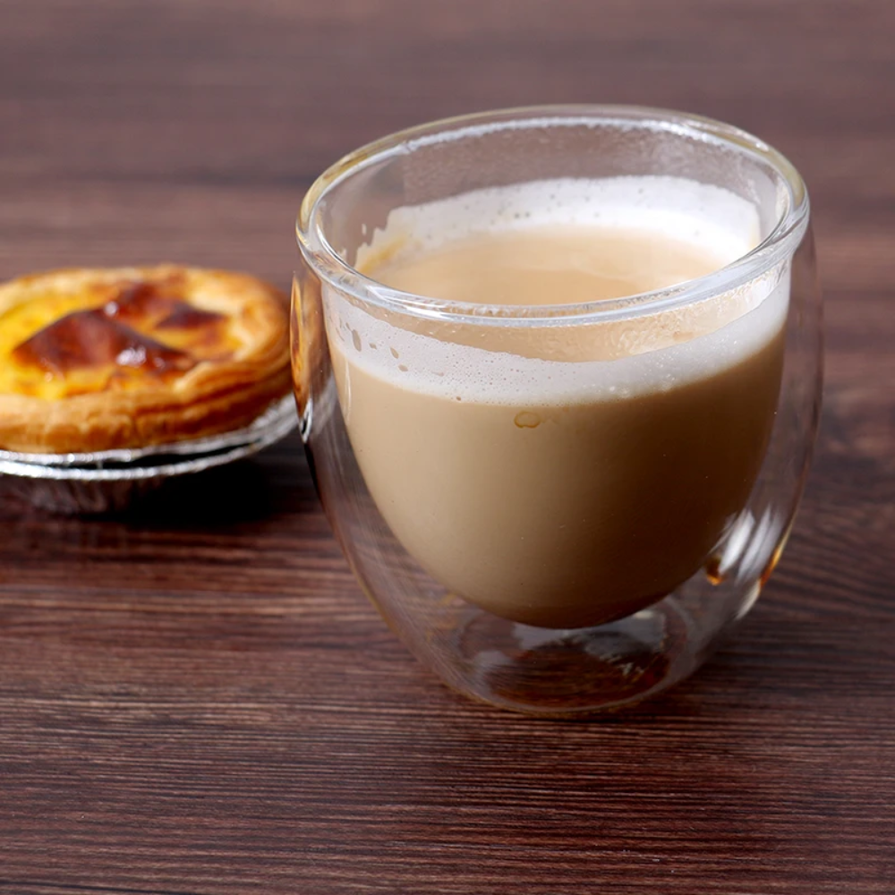 Pack de 4 Vasos Expreso Doble Pared de Vidrio 100 ml - Imagen 3