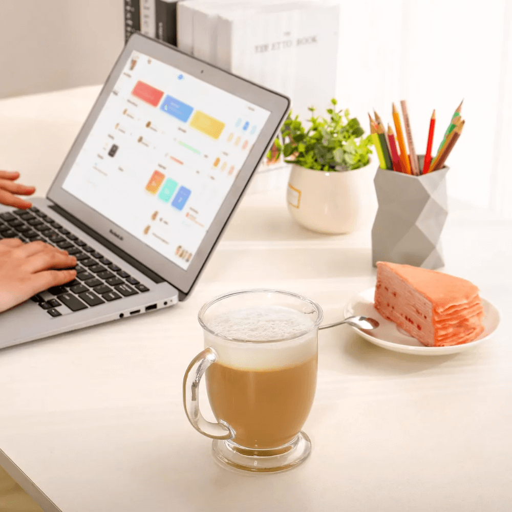 Juego de 2 Tazas de Vidrio para Café 440 ml - Imagen 3