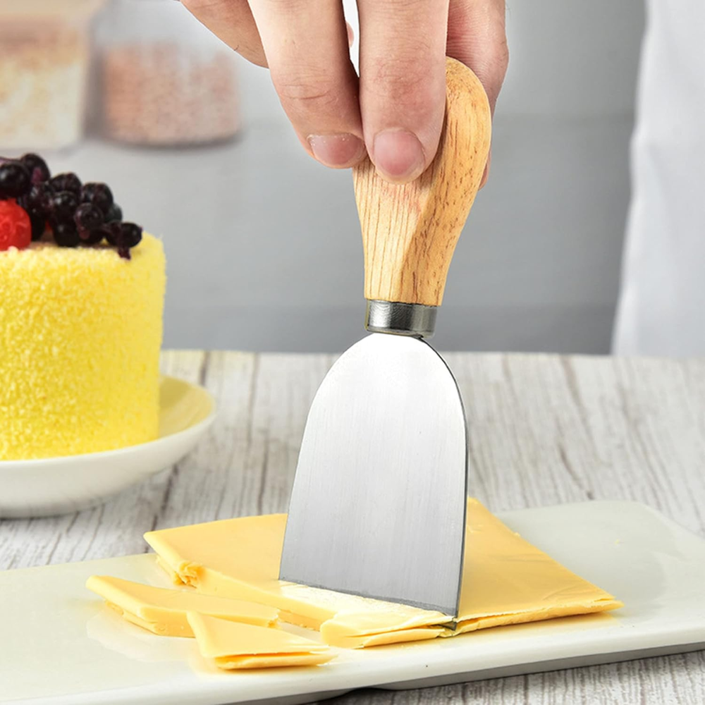 Set de 3 Mini Cuchillos para Queso con Mango de Madera - Imagen 6