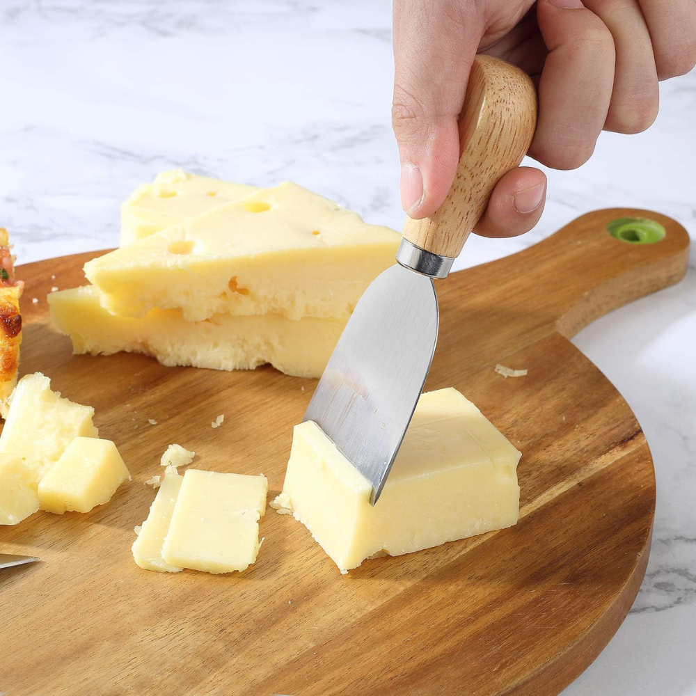 Set de 3 Mini Cuchillos para Queso con Mango de Madera - Imagen 5