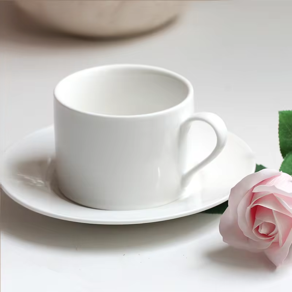 Set de 6 tazas más plato de cerámica para té - Imagen 4