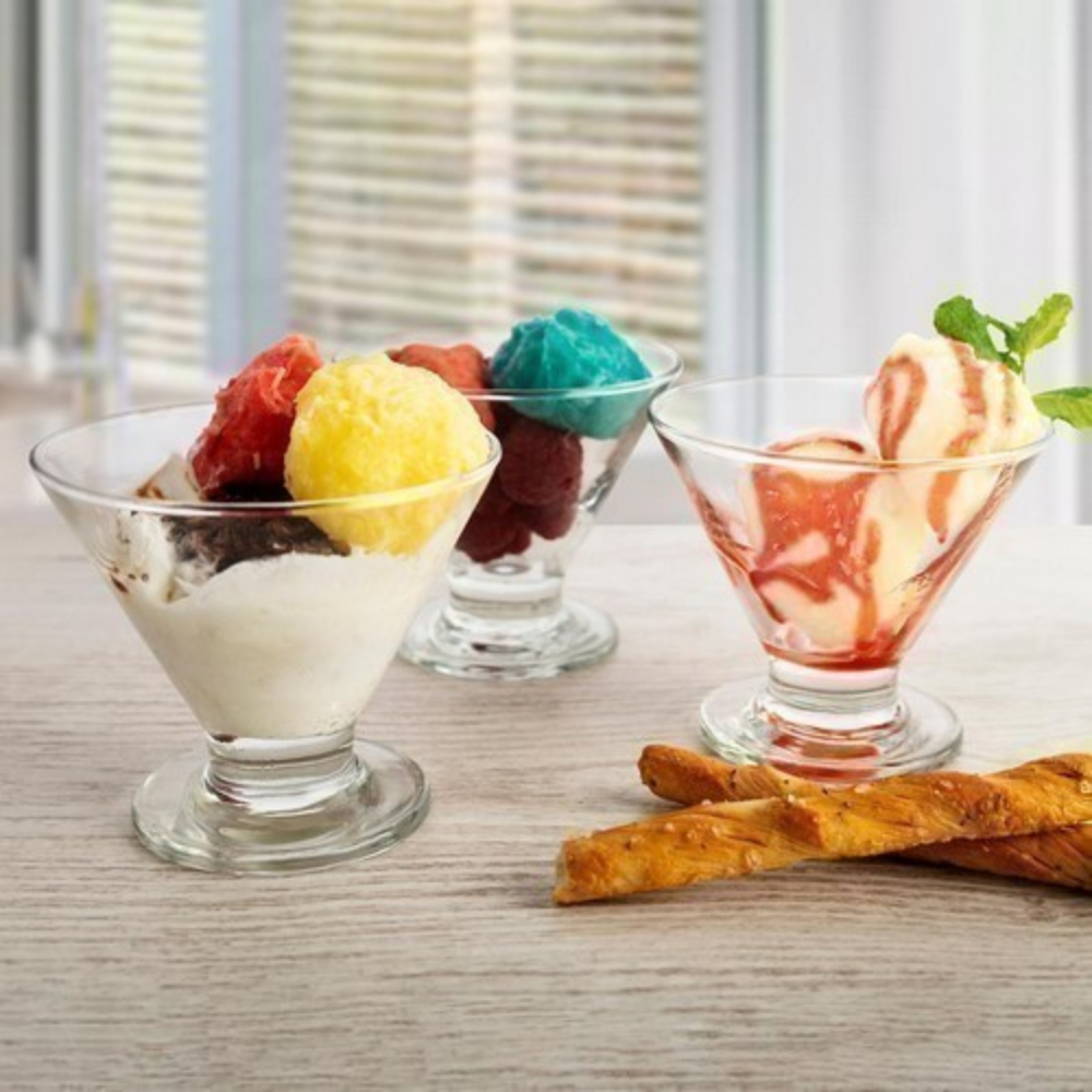 Set de 6 Copas de Vidrio Cónico para Postre 214 ml - Imagen 2