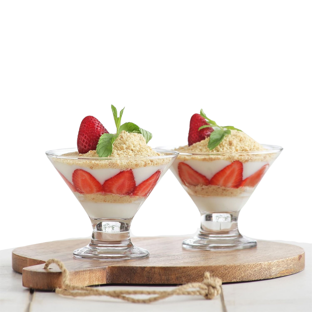 Set de 6 Copas de Vidrio Cónico para Postre 214 ml