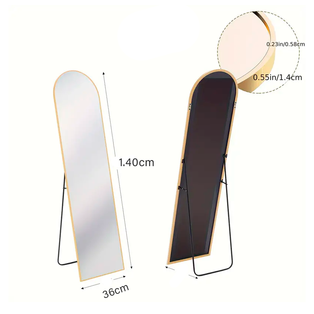 Espejo de Pie Cuerpo Entero Arco para Decoración - Imagen 4