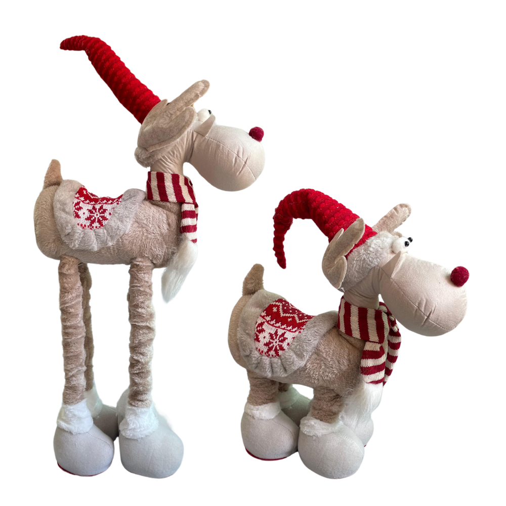 Reno Navideño Patilargo Muñeco Decorativo 60 cm - Imagen 7