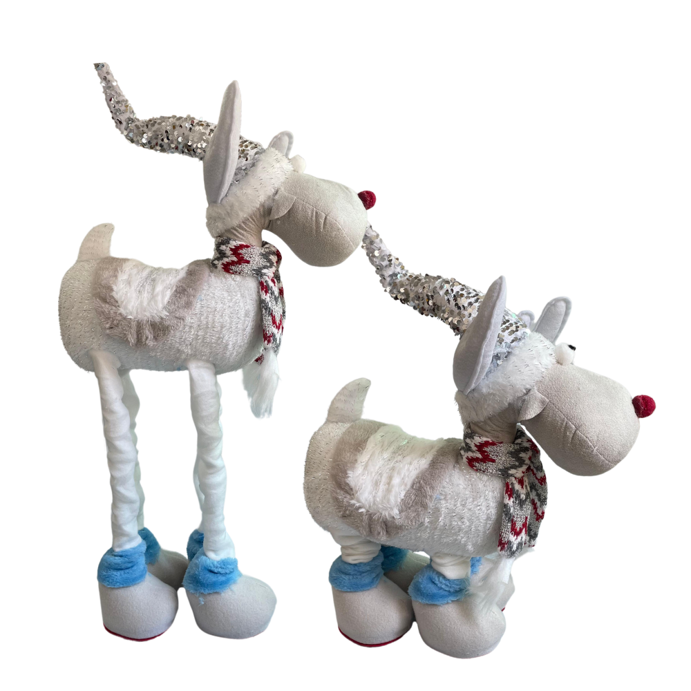 Reno Navideño Patilargo Muñeco Decorativo 60 cm - Imagen 6