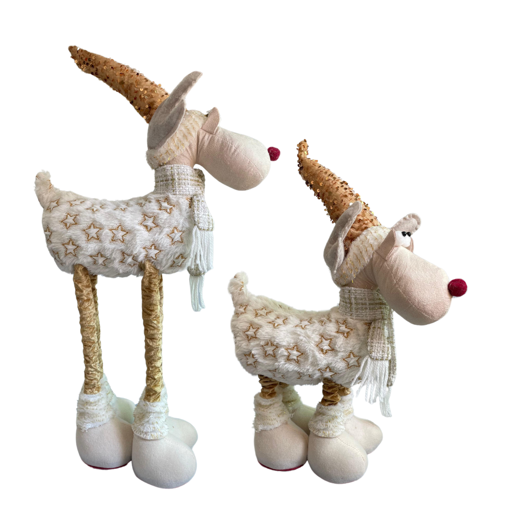 Reno Navideño Patilargo Muñeco Decorativo 60 cm - Imagen 5