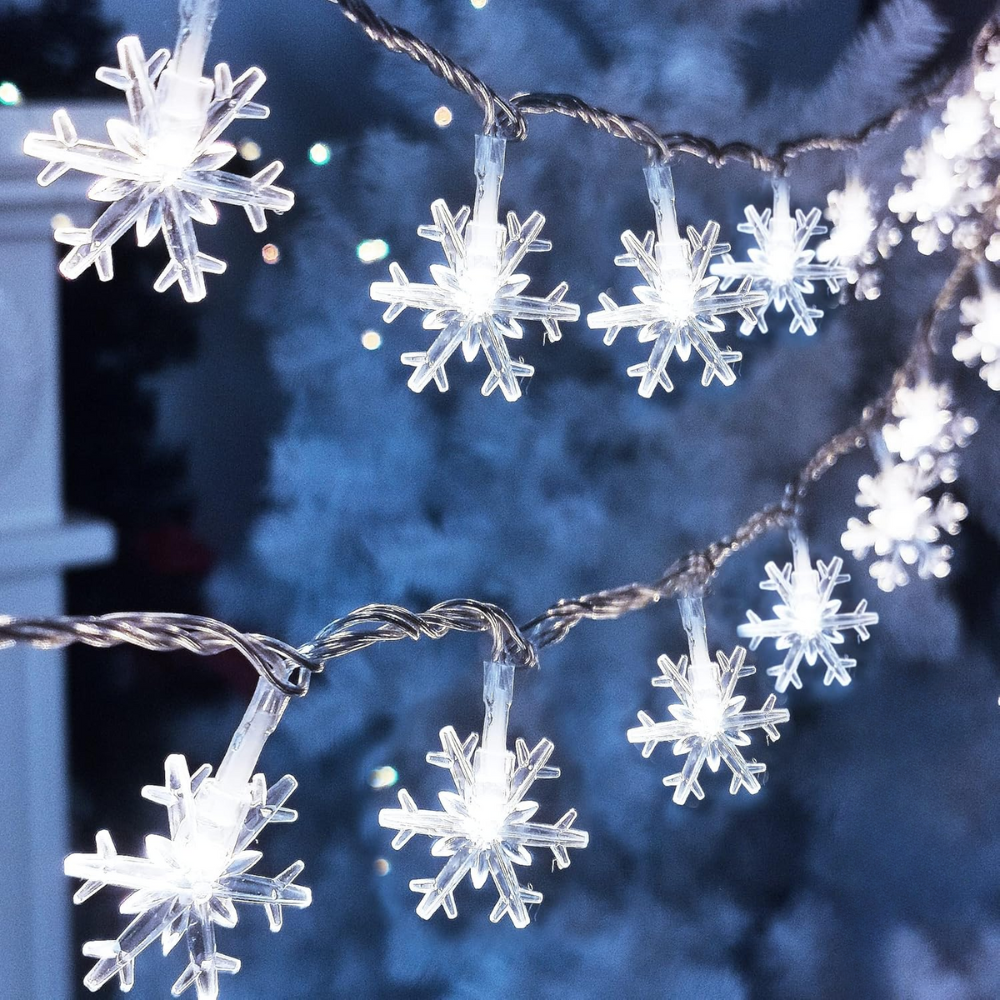 Cadena de Luces LED Copo de Nieve para Decoración - Imagen 2