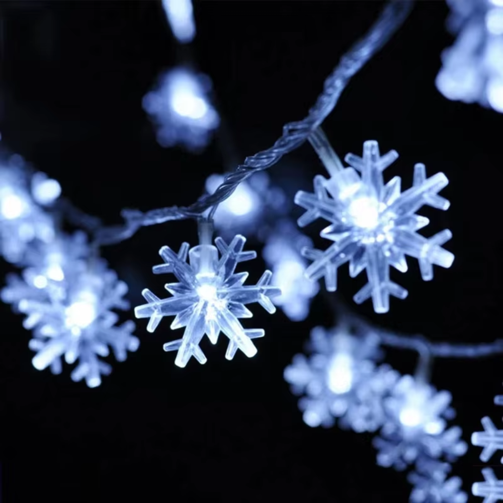Cadena de Luces LED Copo de Nieve para Decoración - Imagen 3